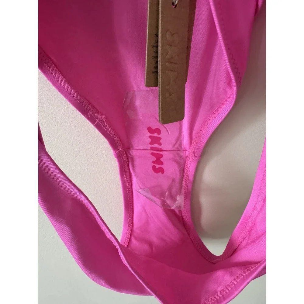Skims Swim Cutout Monokini Taffy Pink One Piece Size Large NWT